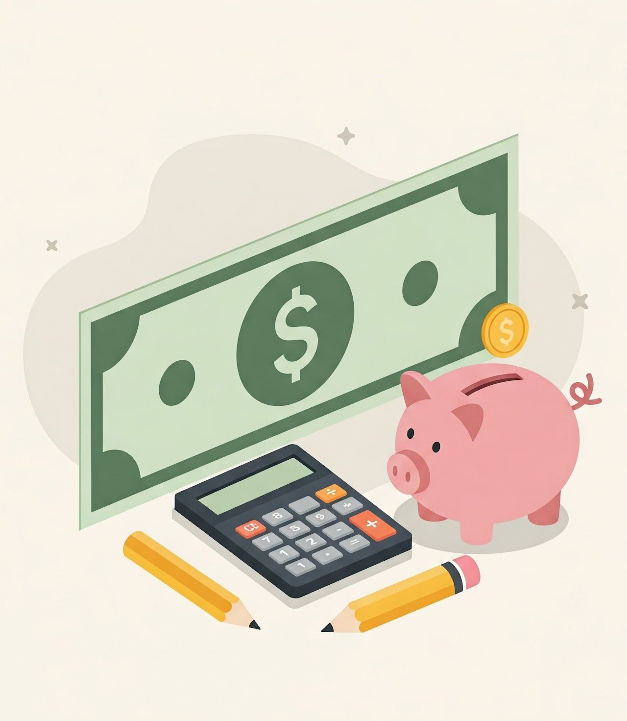 Illustration representing small business bookkeeping services with budgeting and expense tracking